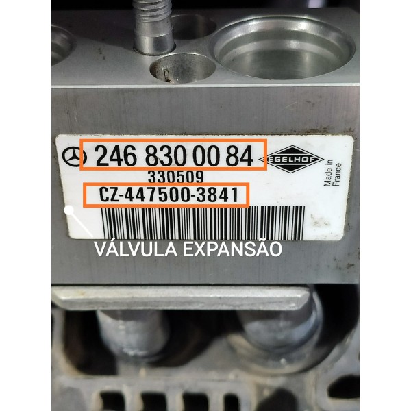 Evaporador Valvula Expansao Mercede Gla200 15/20 Cz116577140
