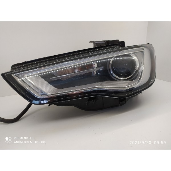 Farol Audi A3 Esquerdo 2015/2019 Completo Det 8v0941005 Esquerdo/motorista