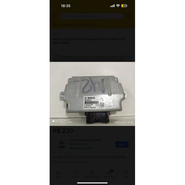 Modulo Toro Renegade Estabilizador Voltagem 2016 A 2022