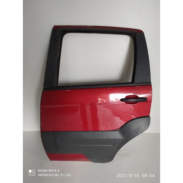 Porta Fiat Idea Adventure Traseira Esquerda 2014/2016 Traseira Esquerda Vermelho