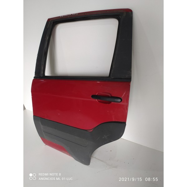 Porta Fiat Idea Adventure Traseira Esquerda 2014/2016 Traseira Esquerda Vermelho