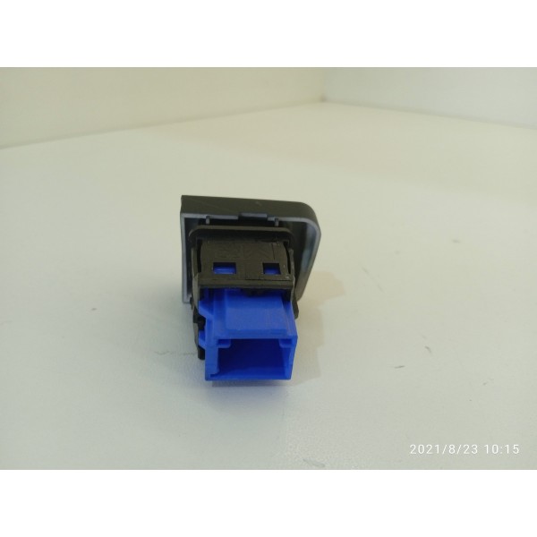 Botao Alerta Peugeot 208 2014/2019 Orig Preto