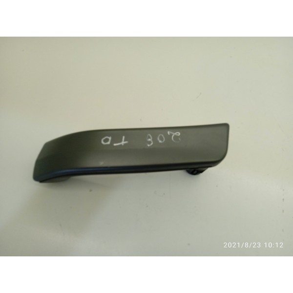Puxador Porta Peugeot 208 Traseiro Direito 2014/2019 Preto