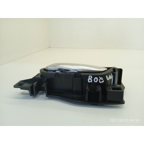 Macaneta Trinco Peugeot 208 Dianteira Esquerda 2014/2019 Cromado Dianteira