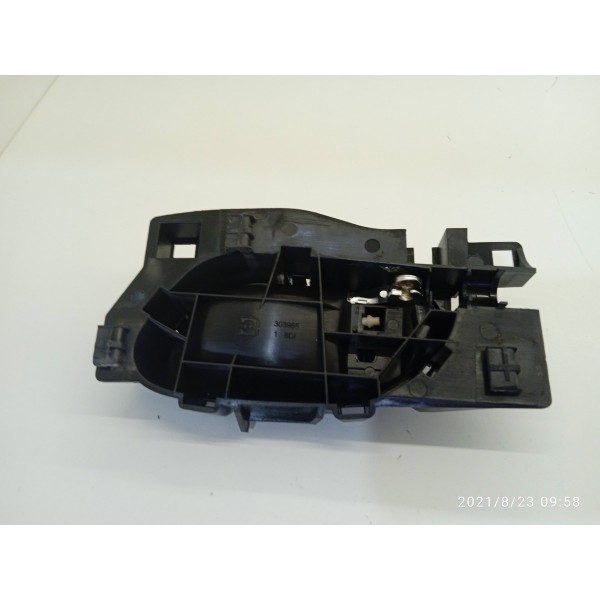 Macaneta Interna Peugeot 208 Traseira Direita 2014/2019 Cromado Traseira