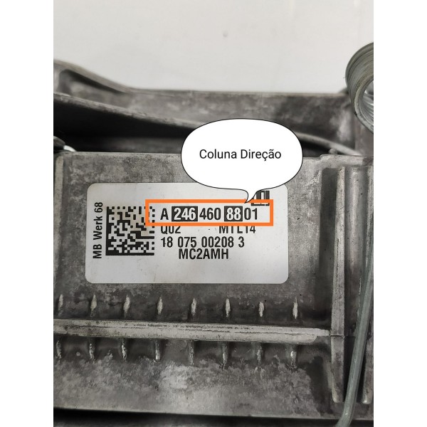 Coluna Direcao Mercedes Gla 200 250 2015/2020 A2464608801
