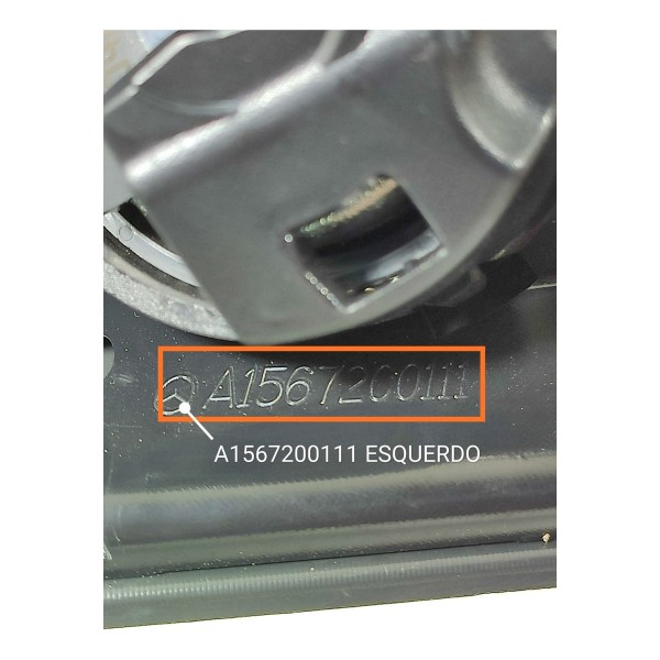 Acabamento Int Retrovisor Mercedes Gla Dir 200 A1567200111 Preto