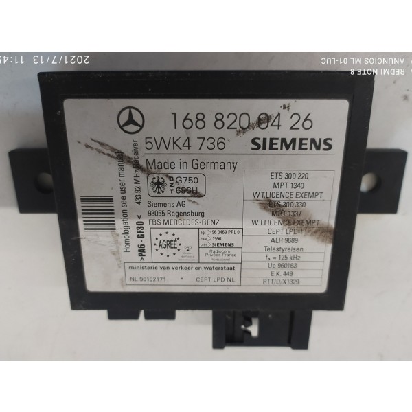 Modulo Imobilizador Mercedes Slk 230 1999/2003 1688200426