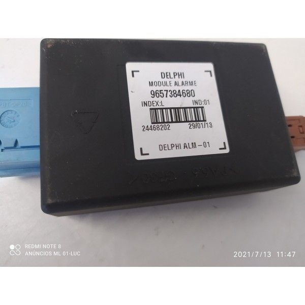 Modulo Alarme Peugeot Citroen 2011/2016 9657384680