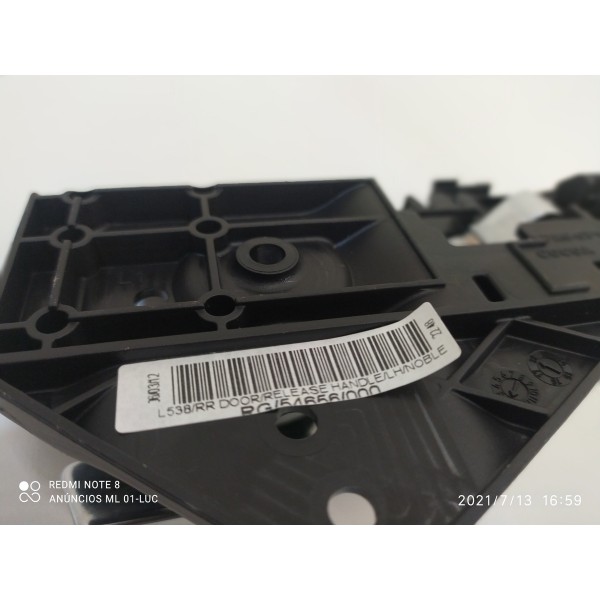 Maçaneta Interna Evoque Dianteira Esquerda 2011/2019 Cromado Dianteira