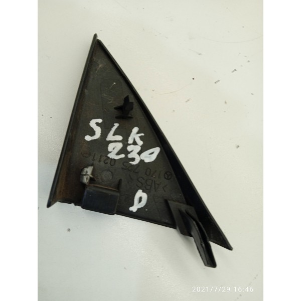 Moldura Int Retrovisor Mercedes Slk230 1999 2000 2001 R170 Preto