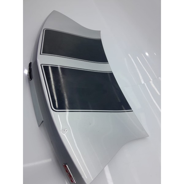 Tampa Traseira Camaro 2010/2015 Lisa Prateado