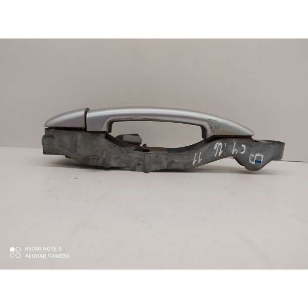 Macaneta Externa C4 Hatch Traseira Direita 2007/2014 Orig Prateado Traseira