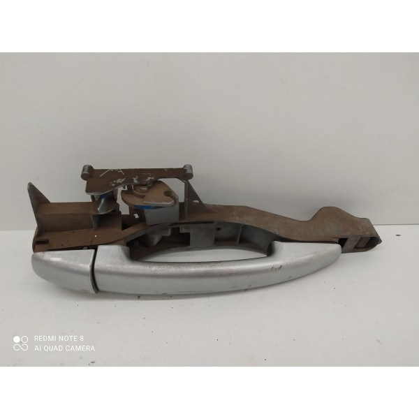 Macaneta Externa C4 Hatch Traseira Direita 2007/2014 Orig Prateado Traseira