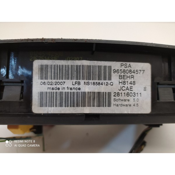 Comando Ar Condicionado C4 Pallas 2007/2014 9658084577