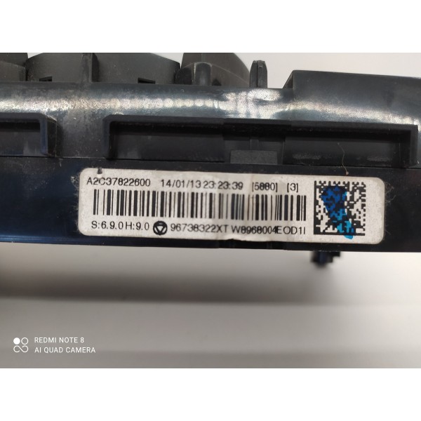 Comando Ar Condicionado Peugeot 3008 Dig 2014 A2c37822600