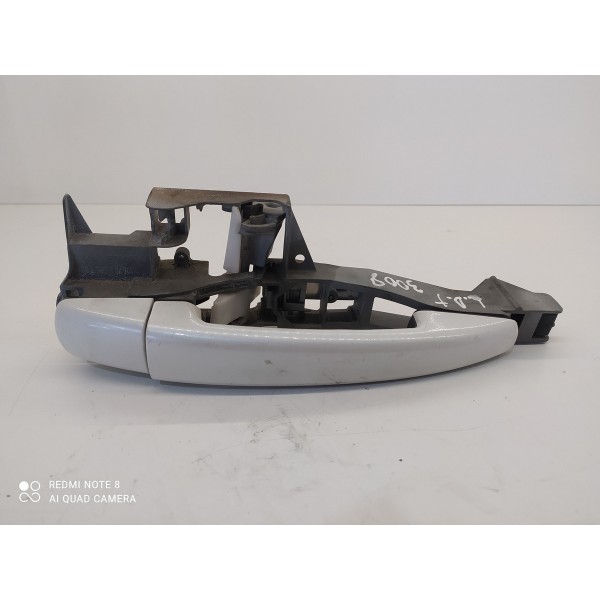 Maçaneta Externa Peugeot 3008 Traseira Esquer 2012 2013 2016 Prateado Traseira