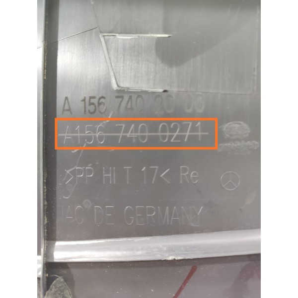 Acabamento Tampa Tras Mercedes Gla 200 250 Dir 2019 /37331