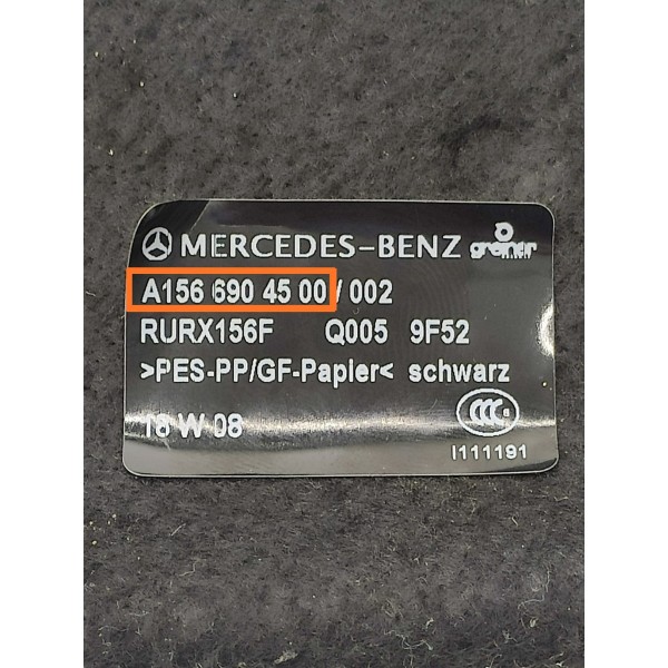 Bagagito Mercedes Gla 200 250 2015 2016/2019 A1566904500 Preto
