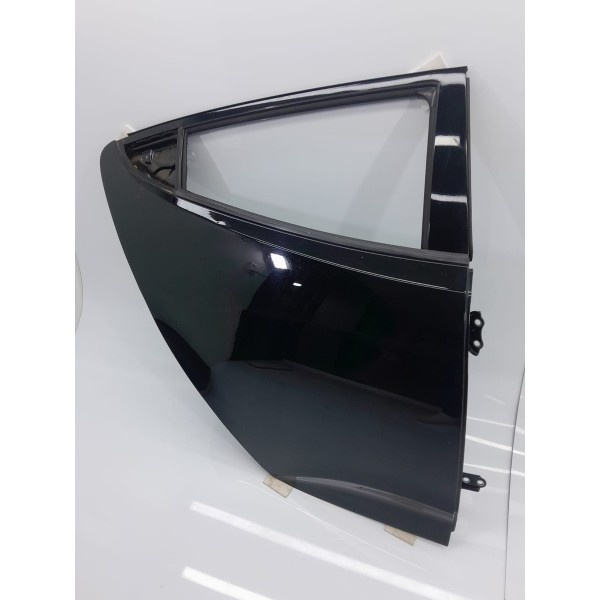Porta Veloster Traseira 2011 2012 2013 2014 Lisa 77042v020 Traseira Direita Preto