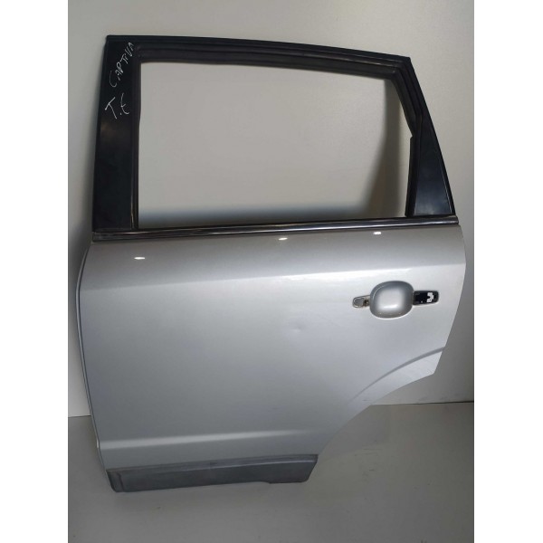 Porta Captiva Traseira Esquerda 2008/2016original Traseira Esquerda Prateado
