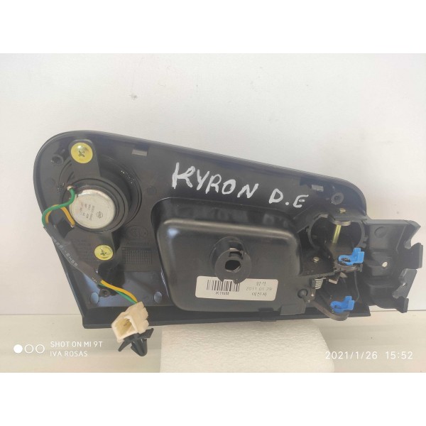 Maçaneta Interna Ssangyong Kyron Diantira Esquerda 2009/2012 Preto Dianteira