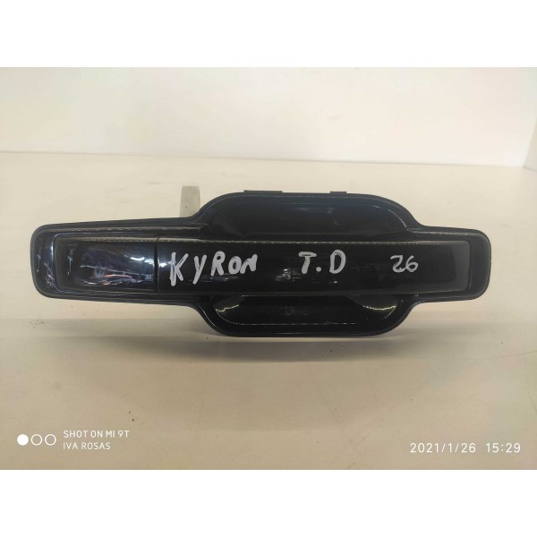 Maçaneta Externa Ssangyong Kyron Traseira Direita 2009/2012 Preto Traseira