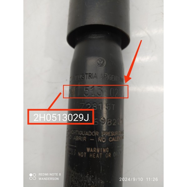 Amortecedor Traseiro Amarok 2010/2023 2h0513029j
