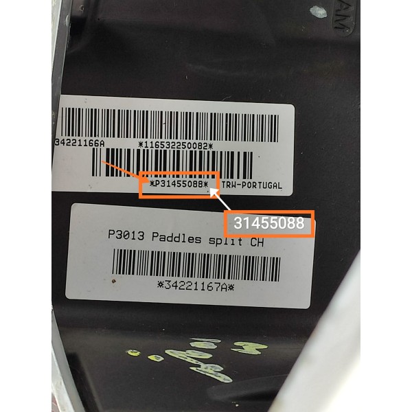 Volante Volvo V60 S60 2013/2018 Det 31455088 Preto