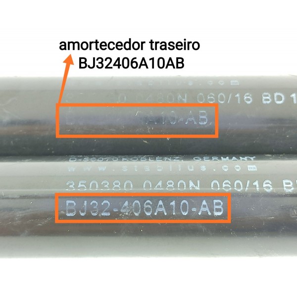 Par Amortecedor Tampa Traseira Evoque 2011/2020 Bj32406ab