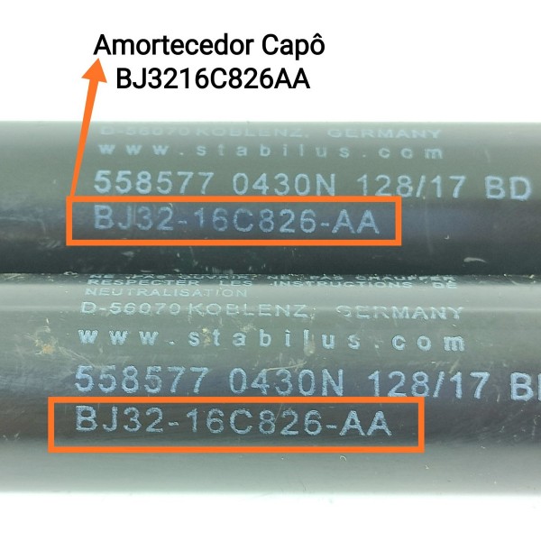 Par Amortecedor Capo Evoque 2011/2022 Bj3216c826aa