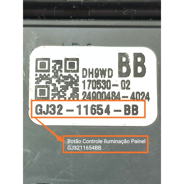 Botão Iluminação Evoque Painel Instrumento 2012/2018 Orig