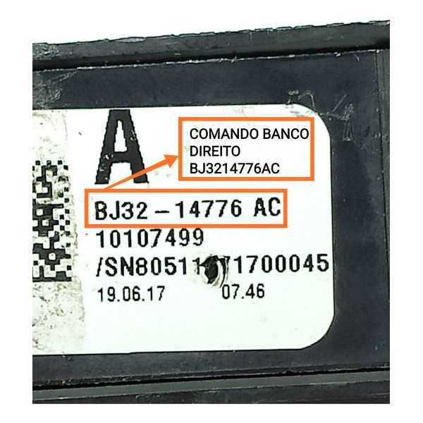 Botao Memoria Banco Evoque Direito 2011/2020 Bj3214776ac