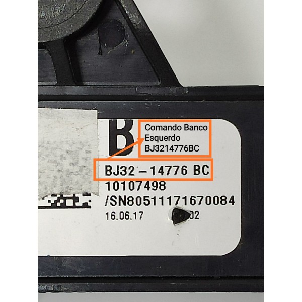 Botão Memoria Banco Evoque Esquerdo 2011/2020 Bj321477bc