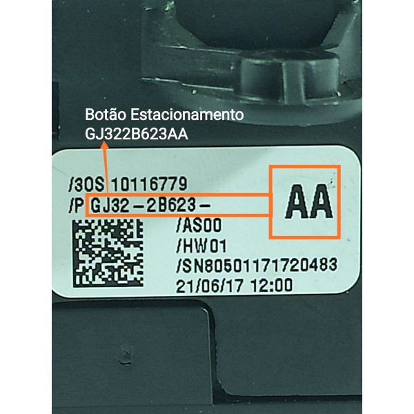 Botão Freio Mao Evoque 2011/2020 Gj322b623aa