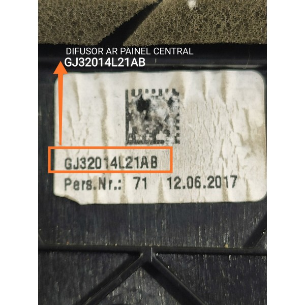 Difusor Ar Evoque Central 2015/2018 Gj32014l21ab