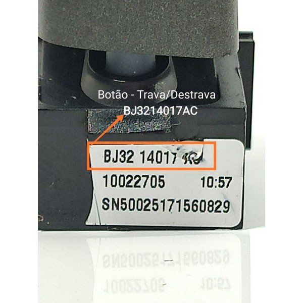 Botão Trava Porta Evoque Esquerdo 2011/2019 Bj3214017ac