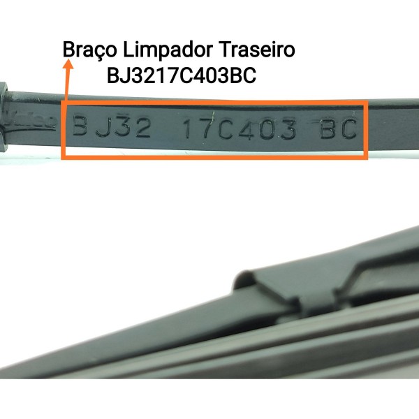 Braço Limpador Traseiro Evoque 2011/2019 Bj3217c403bc