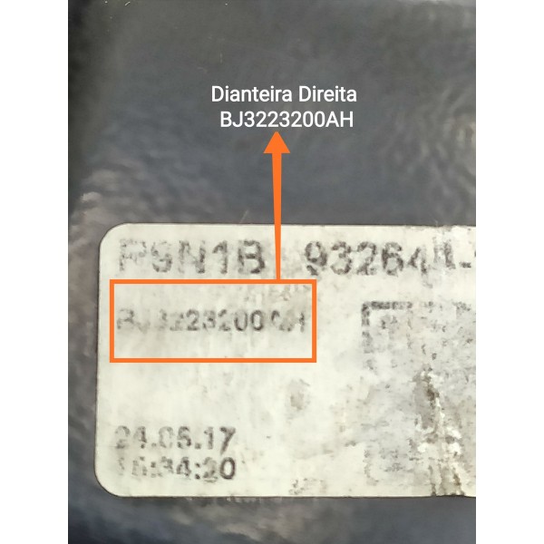 Máquina Vidro Evoque Dianteira Dir 2012/2019 Bj3223200ah