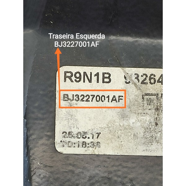 Maquina Vidro Evoque Traseira Esq 2011/2019 Bj3227001ah