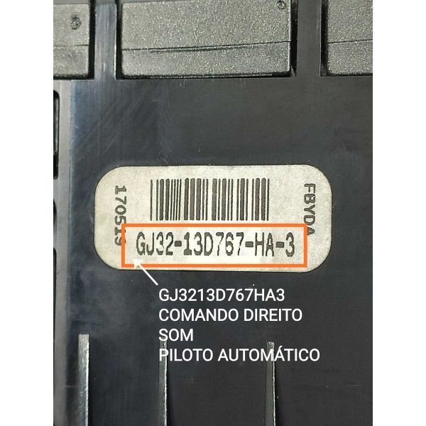 Comando Trip Volante Evoque 2011/2019 Gj3213d767ha