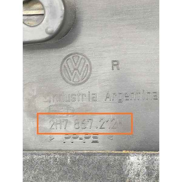 Forro Porta Amarok Traseiro Dir 2010/2023 2h7867212h Preto