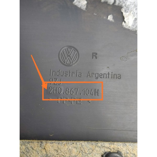 Forro Porta Amarok Dianteiro Direito 2010/2023 2h0867104h Preto