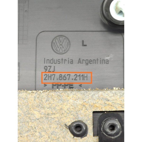 Forro Porta Amarok Traseiro Esq 2010/2023 2h7867211h Preto