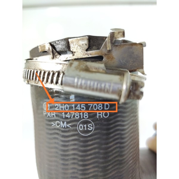 Mangueira Intercooler Amarok 2.0 2011/2020 2h0145708d - Preto