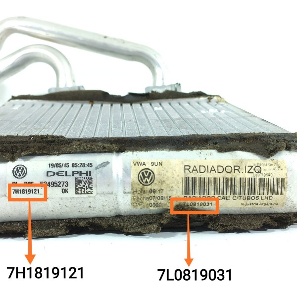 Radiador Ar Quente Amarok 2011/2023 7h1819121