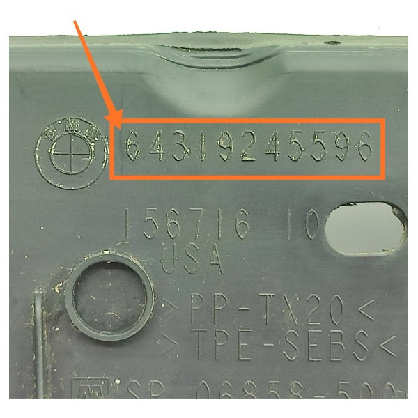 Acabamento Paralama Bmw X5 Direito 2014/2018 64319245596