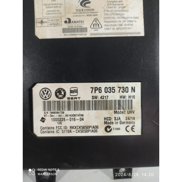 Modulo Bluetooth Amarok 2017/2024 7p6035730n