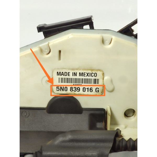 Fechadura Porta Amarok Traseira Dir 2010/2023 5n0839016g