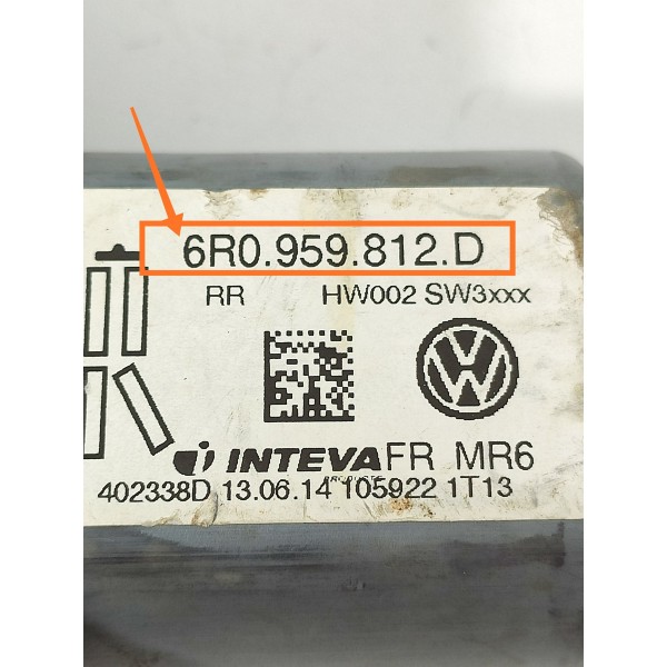 Motor Maquina Vidro Amarok Traseira Direita 2010/2016